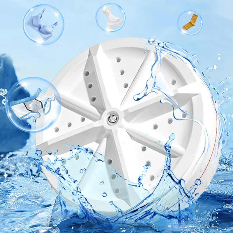 Foldable Mini Washing Pro | Powerful Compact Washer for Small Clothes – Plug & Wash, Space-Saving & Travel-Ready