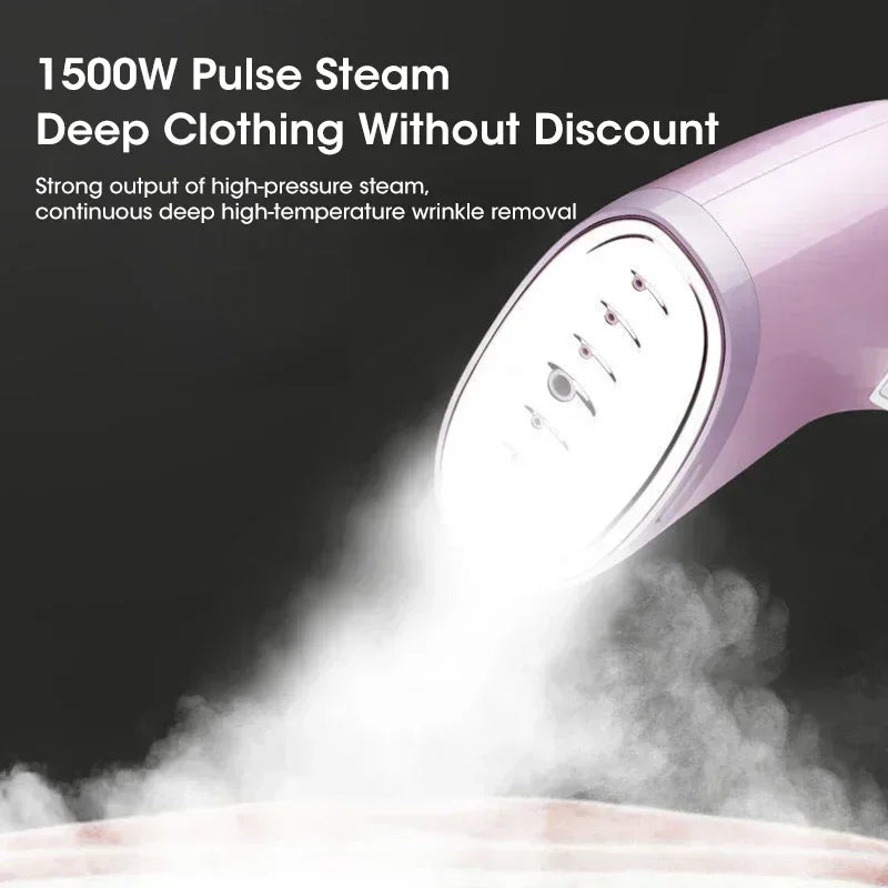 1500W Handheld Garment Steamer | Professional-Grade Steam, Fast Heat-Up & Portable – All Fabrics