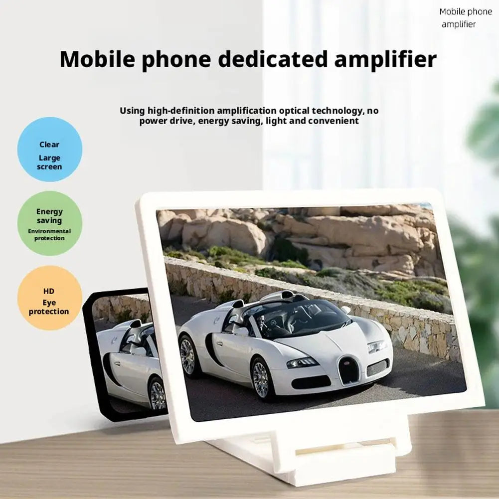 HD Vision Phone Screen Enlarger | Crystal-Clear 3-4x Magnification, Eye Strain Relief & Foldable – No Power Needed