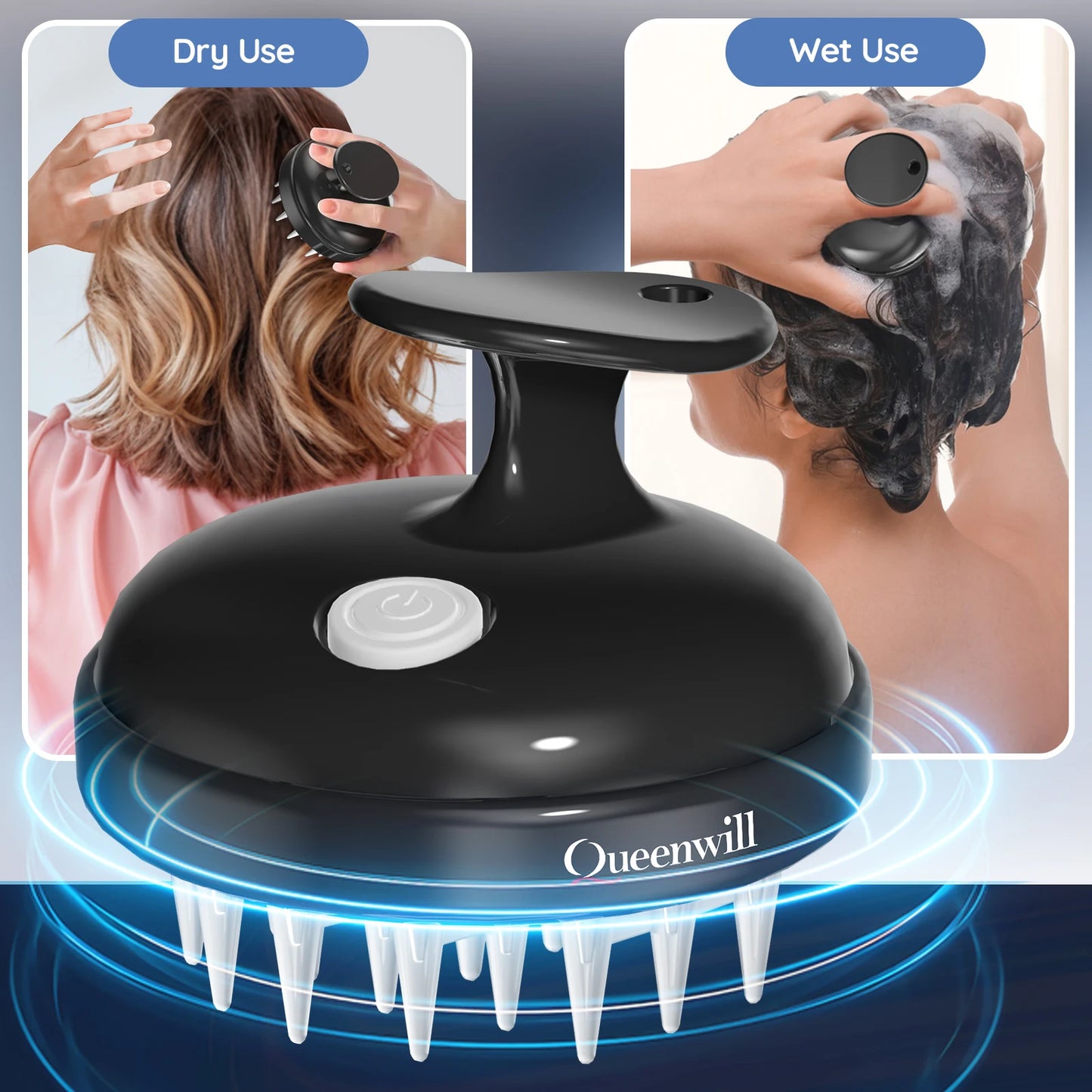 Silicone Scalp Massager | Deep Cleaning, Hair Growth & Stress Relief – Gentle on All Hair Types