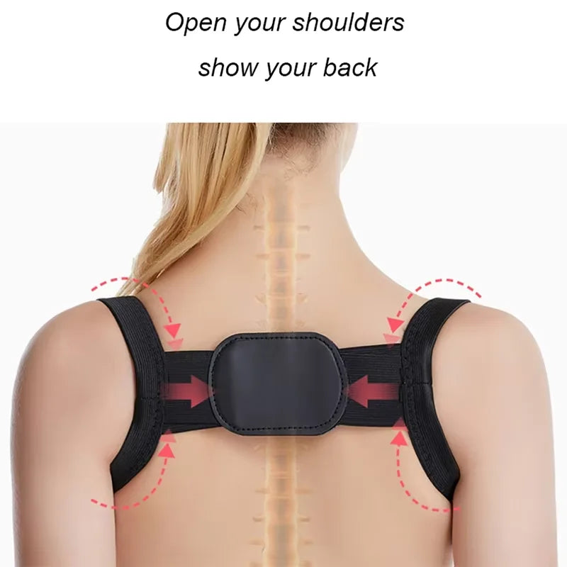 Adjustable Posture Corrector | Relieve Back, Neck & Shoulder Pain – Comfortable for All-Day Wear