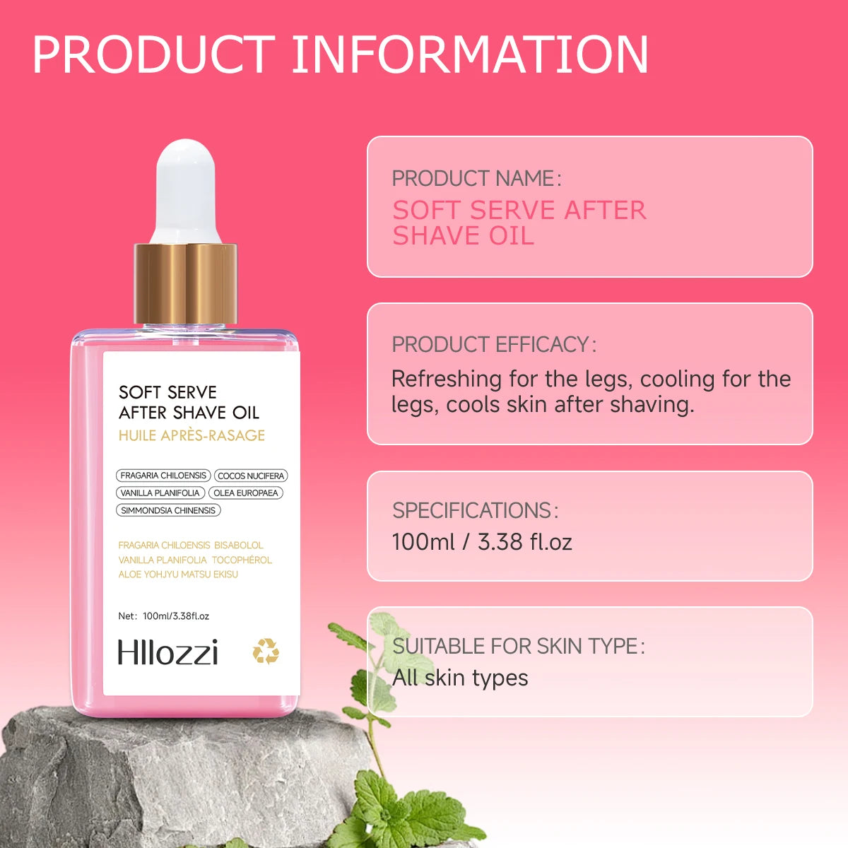 Strawberry After Shave Oil — Deep Hydrating & Nourishing Skin Serum