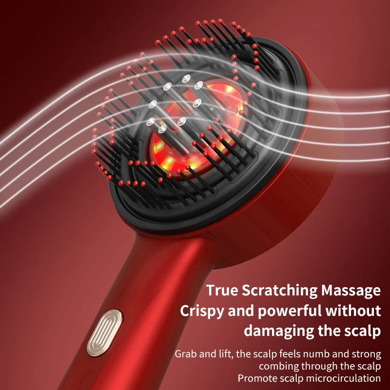 3-Mode Electric Scalp Massager | USB Rechargeable Hair Growth & Deep Relaxation Tool for All Hair Types