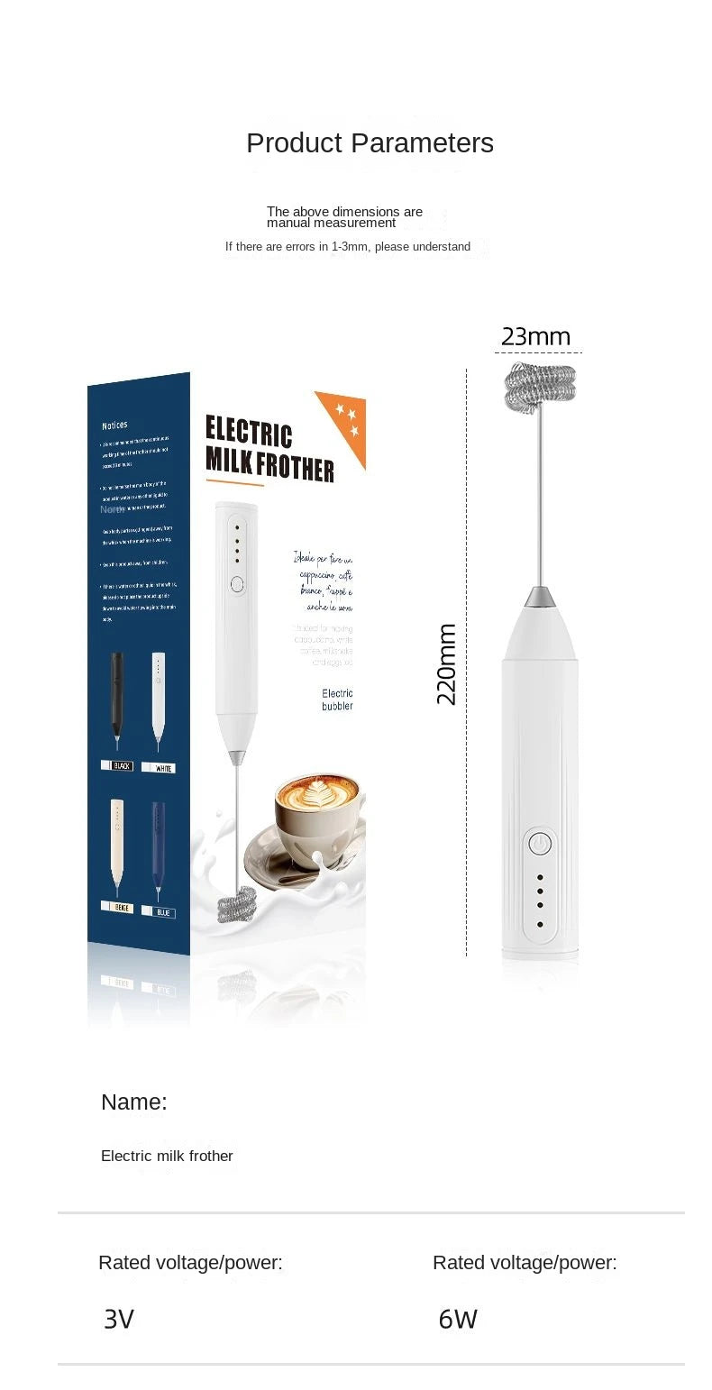 Portable Electric Handheld Whisk | Rechargeable, Lightweight & Powerful – Mix, Whip & Froth in Seconds