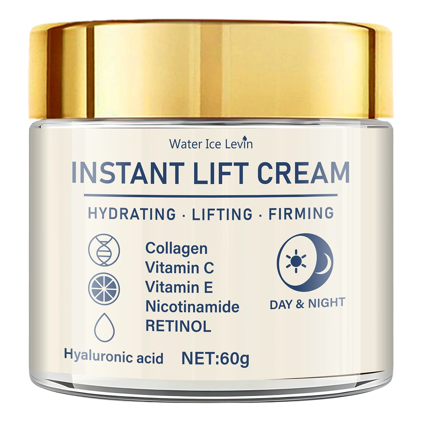 Facial Firming & Lifting Cream — Collagen, Retinol & Hyaluronic Acid for All Skin Types