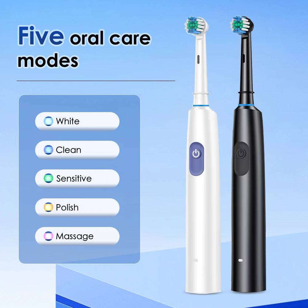 Pro Clean Sonic Toothbrush | Powerful Sonic Vibration, Multiple Brush Heads & USB Rechargeable – Dentist-Level Clean at Home