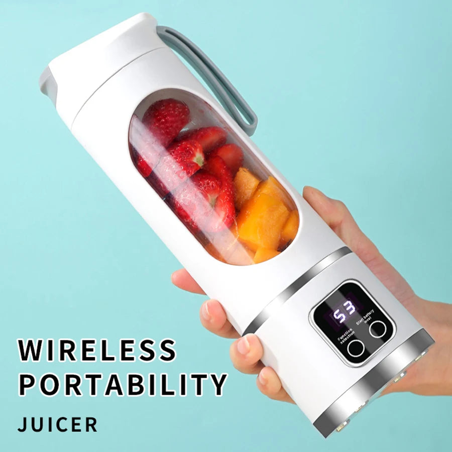 Portable USB Juice Blender | One-Button Operation, Ice-Crushing Power & Self-Cleaning – Fresh Drinks Anywhere
