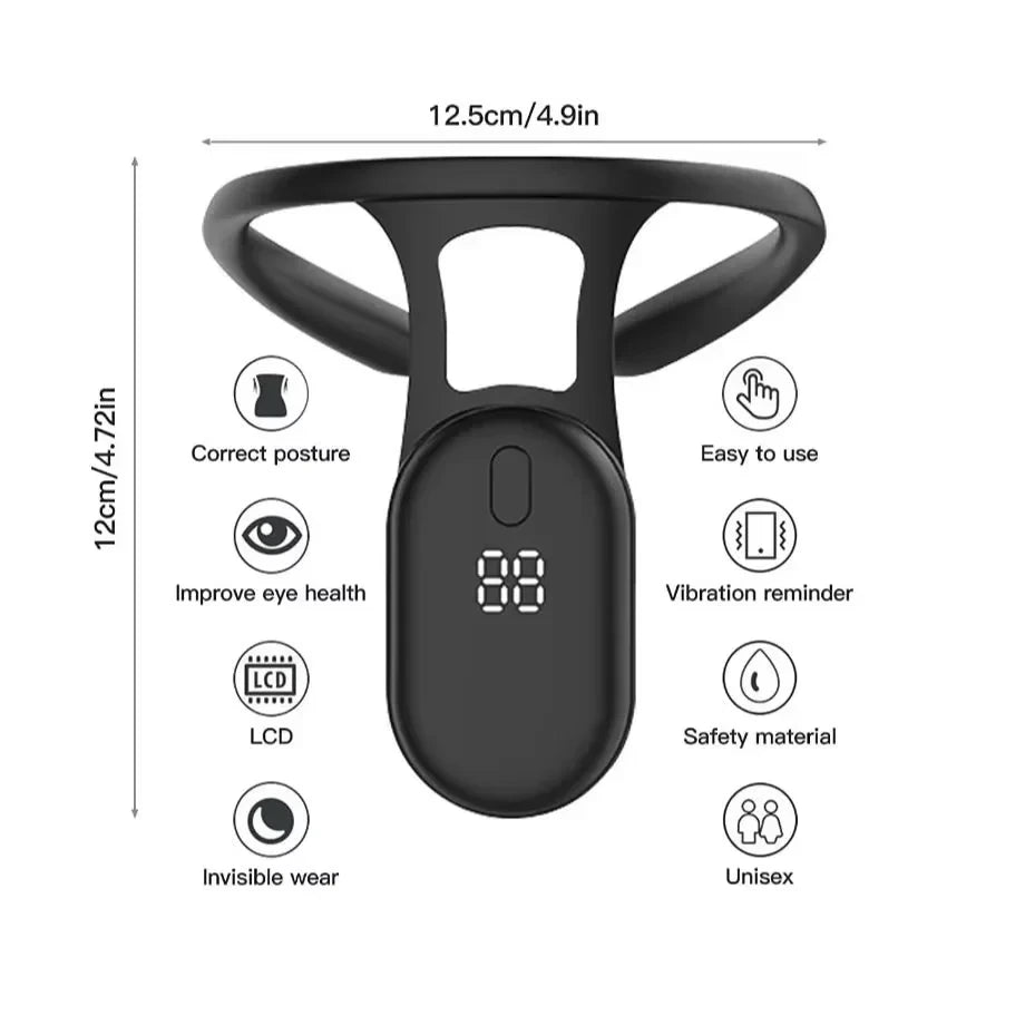 Smart Posture Trainer | Automatic Vibration Alert Wearable – No App Needed, Builds Lasting Posture Habits
