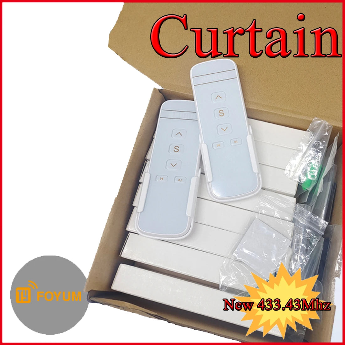 Wireless Curtain Remote Control | Multi-Channel, Strong Signal & Easy Setup – Smart Home Upgrade