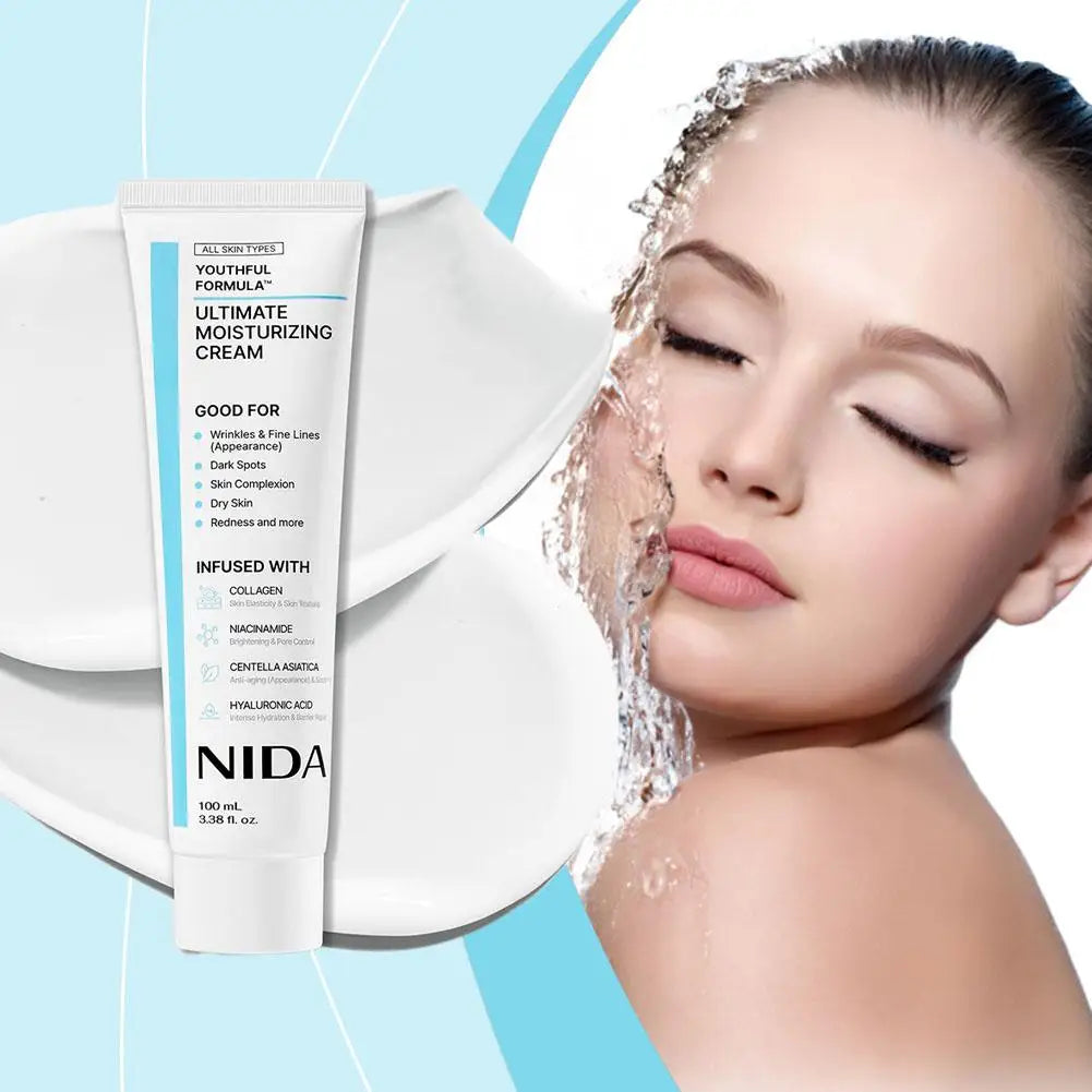 NIDA Multi-Action Rejuvenating Face Cream 100ml | Deep Moisture & Skin Repair for All Skin Types