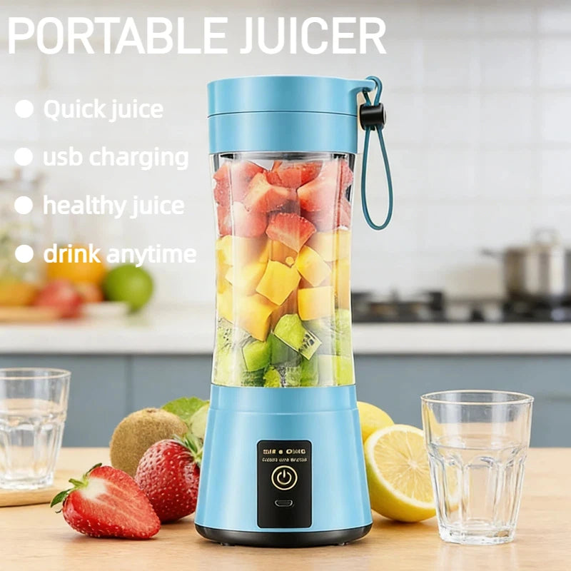 Portable Personal Blender | USB Rechargeable Smoothie & Shake Maker – Crush Fruits & Ice Anywhere