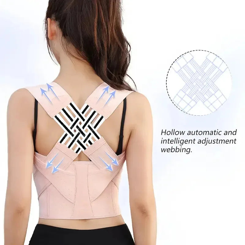 Posture Corrector Brace | Adjustable Back & Shoulder Support – Sizes S–XXL, Discreet All-Day Wear