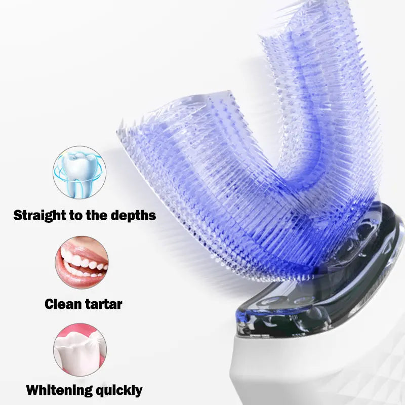 Smart Clean 360 Toothbrush | 360° Automatic Full-Mouth Clean, Gentle on Gums & Rechargeable – For Adults & Kids