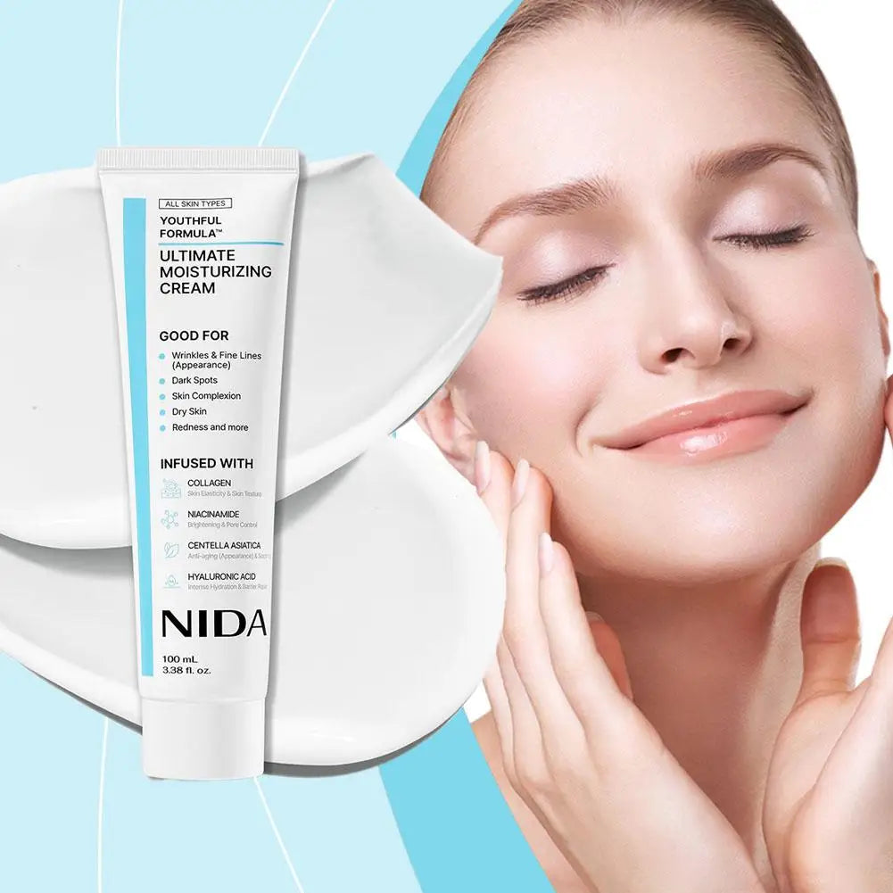 NIDA Multi-Action Rejuvenating Face Cream 100ml | Deep Moisture & Skin Repair for All Skin Types