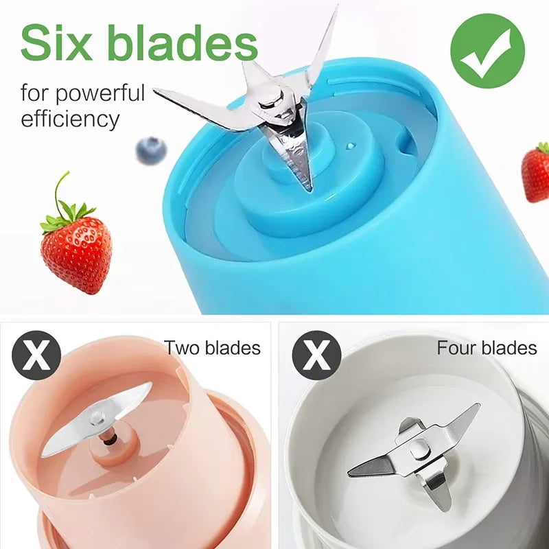Mini Portable Blender | USB Rechargeable, Powerful & Compact – Fresh Smoothies & Juices Anywhere