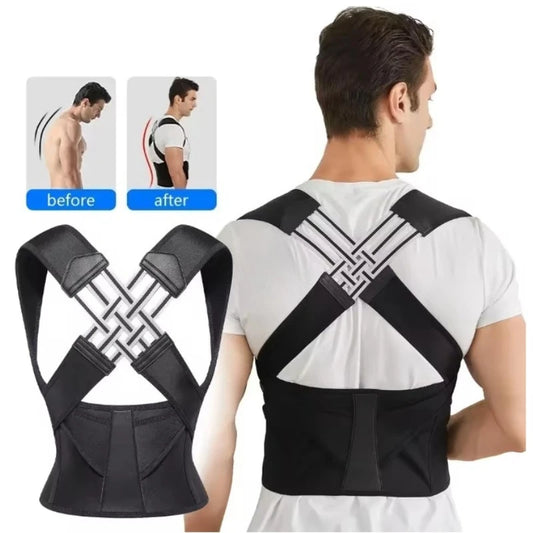 Posture Corrector Brace | Adjustable Back & Shoulder Support – Sizes S–XXL, Discreet All-Day Wear