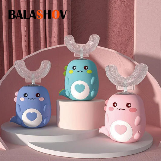 Smile 360 Kids Toothbrush | 360° Full-Mouth Cleaning, Soft Bristles & Fun Design – For Ages 2–12