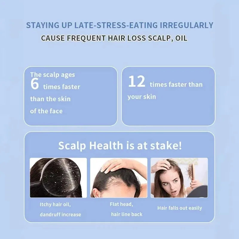 Scalp Therapy Massage Comb | Light Therapy, Hair Growth & Stress Relief – For All Hair Types