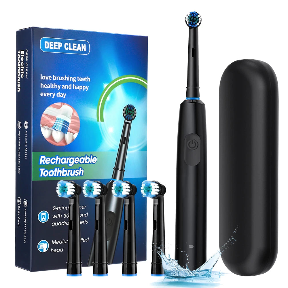 Pro Clean Sonic Toothbrush | Powerful Sonic Vibration, Multiple Brush Heads & USB Rechargeable – Dentist-Level Clean at Home