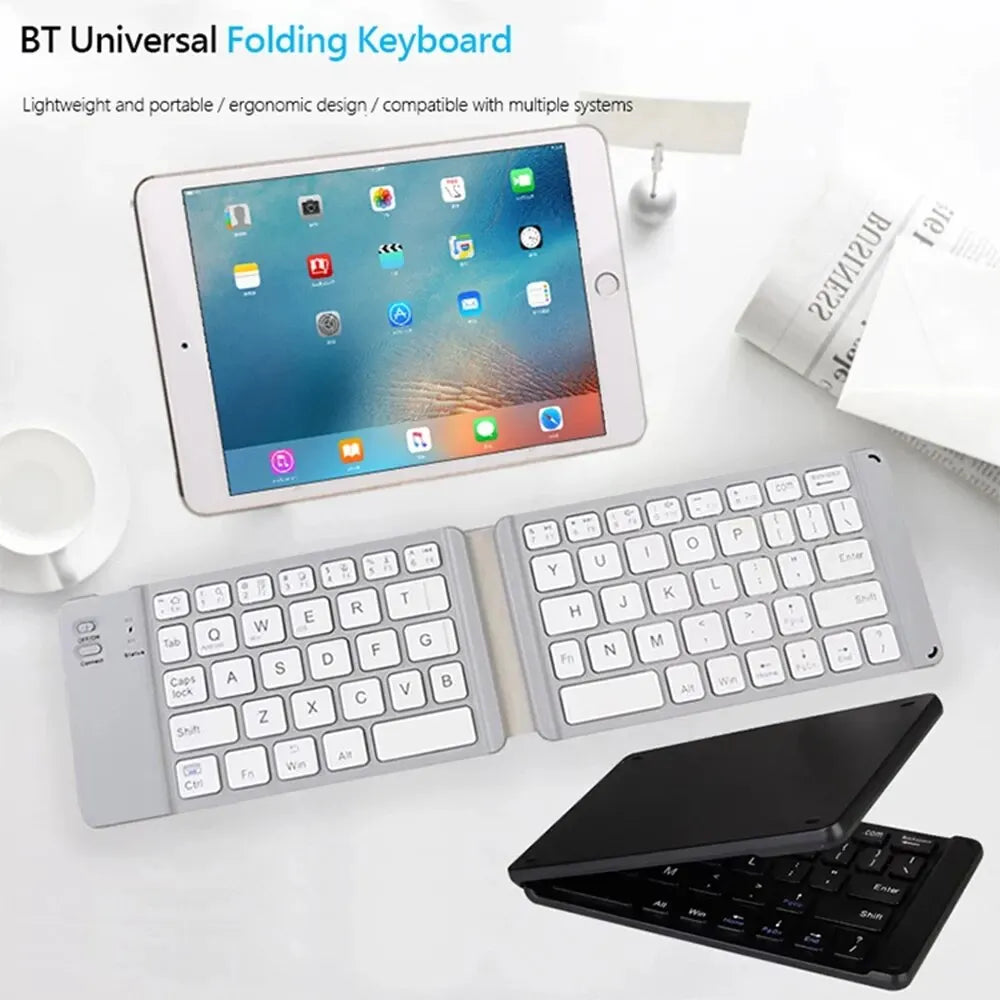 Flexi Type Pro Foldable Keyboard | Portable, Fast Typing & Long Battery – Turn Any Phone or Tablet Into a Workstation