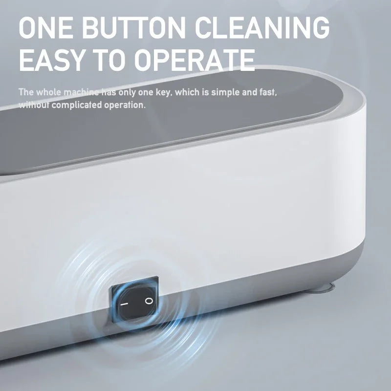 Ultrasonic Jewelry & Glasses Cleaner | High-Frequency Deep Clean in Minutes – Safe for Jewelry, Watches & Eyewear