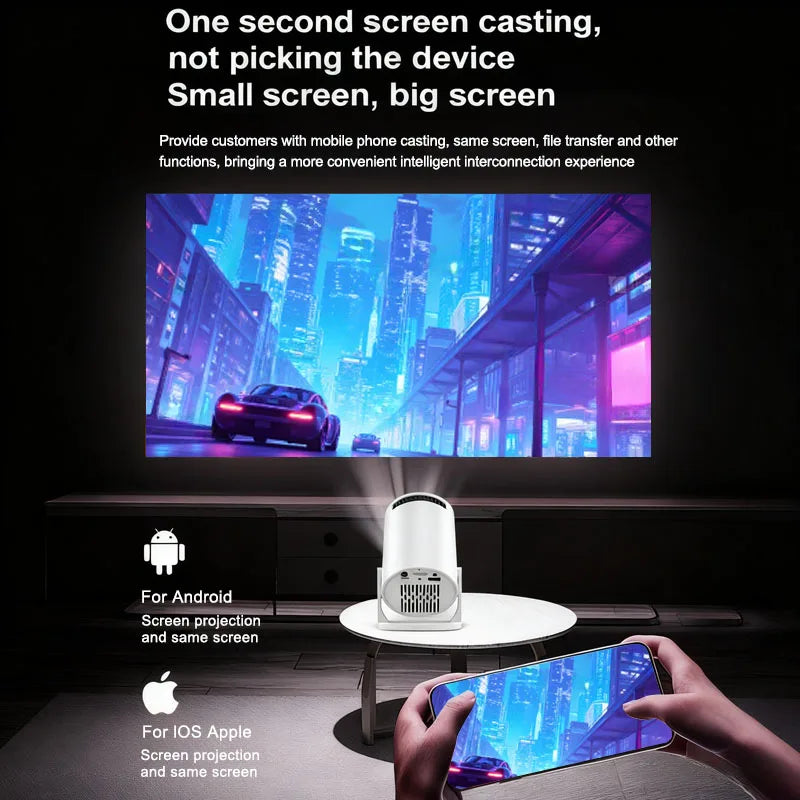 Portable Mini HD Projector | Big Screen HD Experience Anywhere – Movies, Gaming, Sports & Presentations