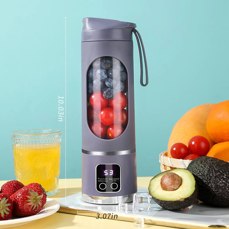 Portable USB Juice Blender | One-Button Operation, Ice-Crushing Power & Self-Cleaning – Fresh Drinks Anywhere