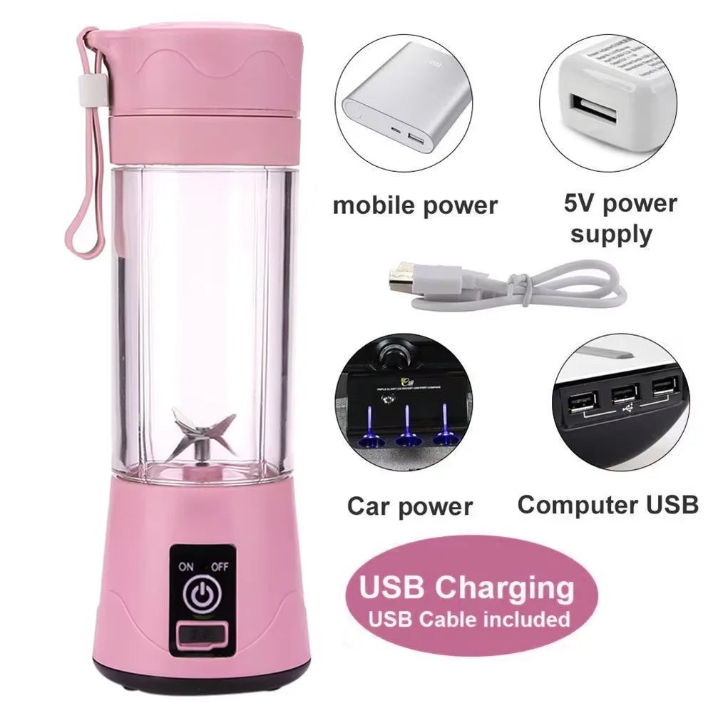 Mini Portable Blender | USB Rechargeable, Powerful & Compact – Fresh Smoothies & Juices Anywhere