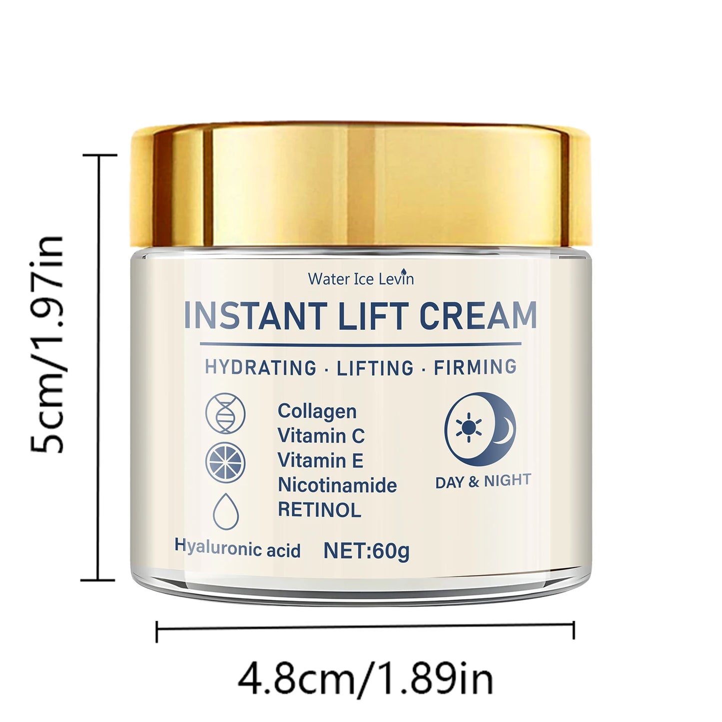 Facial Firming & Lifting Cream — Collagen, Retinol & Hyaluronic Acid for All Skin Types