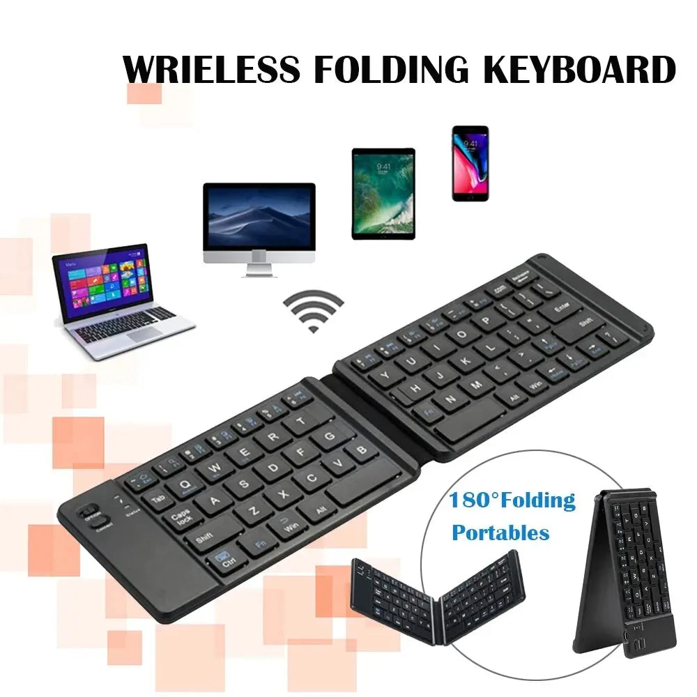 Flexi Type Pro Foldable Keyboard | Portable, Fast Typing & Long Battery – Turn Any Phone or Tablet Into a Workstation