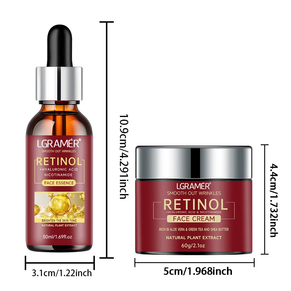 YOUNGCOME Retinol Serum & Face Cream Combo | Lifting, Firming & Brightening Skincare