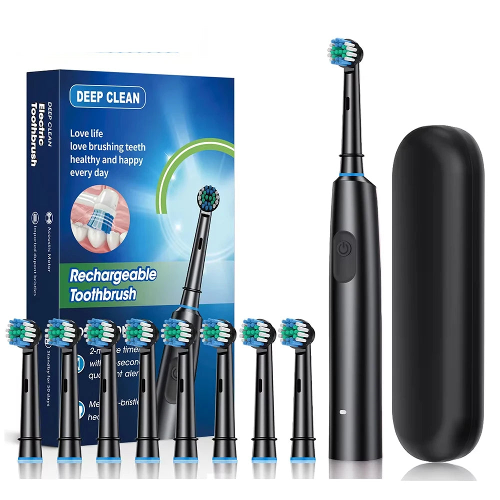 Pro Clean Sonic Toothbrush | Powerful Sonic Vibration, Multiple Brush Heads & USB Rechargeable – Dentist-Level Clean at Home