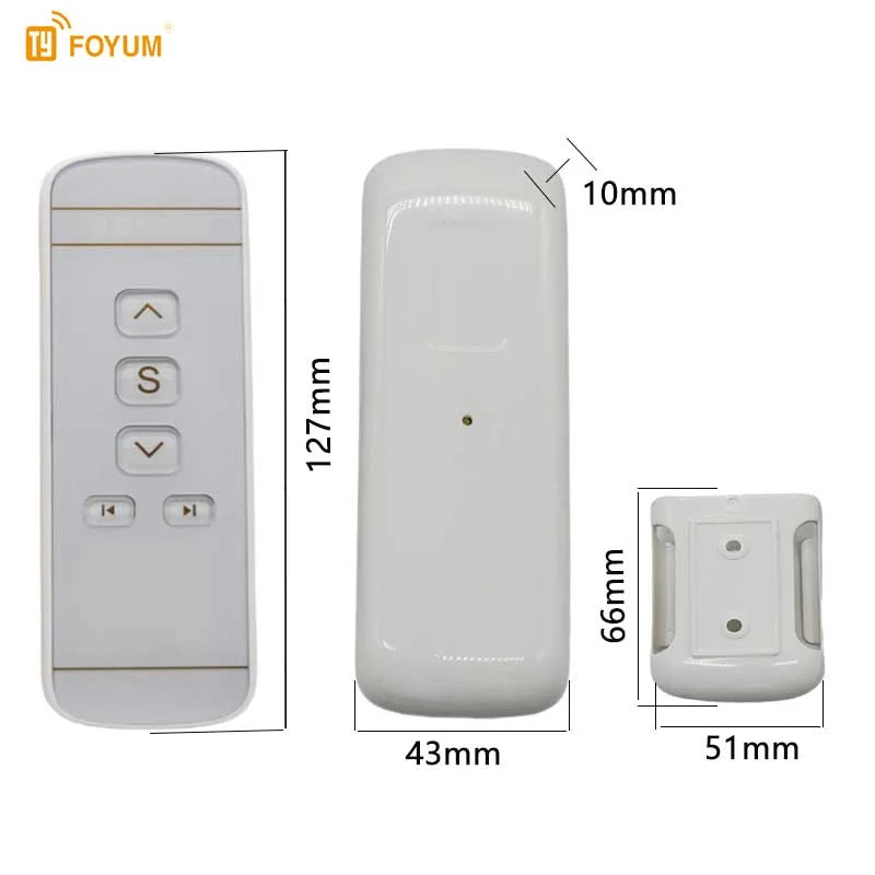 Wireless Curtain Remote Control | Multi-Channel, Strong Signal & Easy Setup – Smart Home Upgrade
