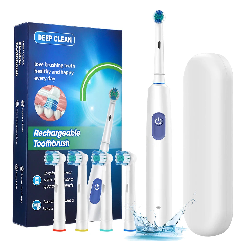 Pro Clean Sonic Toothbrush | Powerful Sonic Vibration, Multiple Brush Heads & USB Rechargeable – Dentist-Level Clean at Home