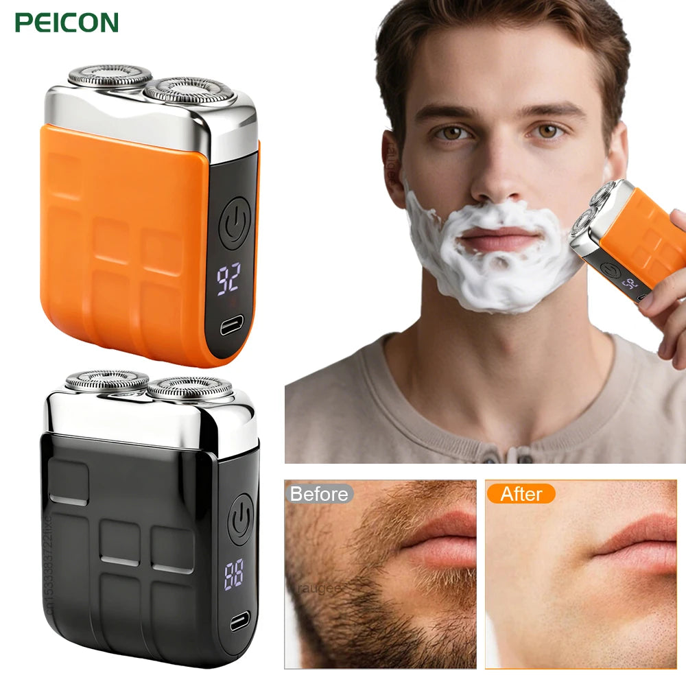 Dual-Head Electric Shaver | Fast, Smooth & Portable Grooming – USB Rechargeable