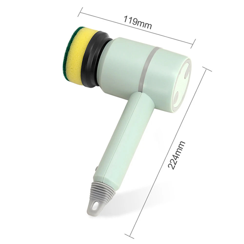 Electric Spin Cleaning Brush | Powerful Spinning Action, Multiple Heads & Rechargeable – Deep Clean in Half the Time