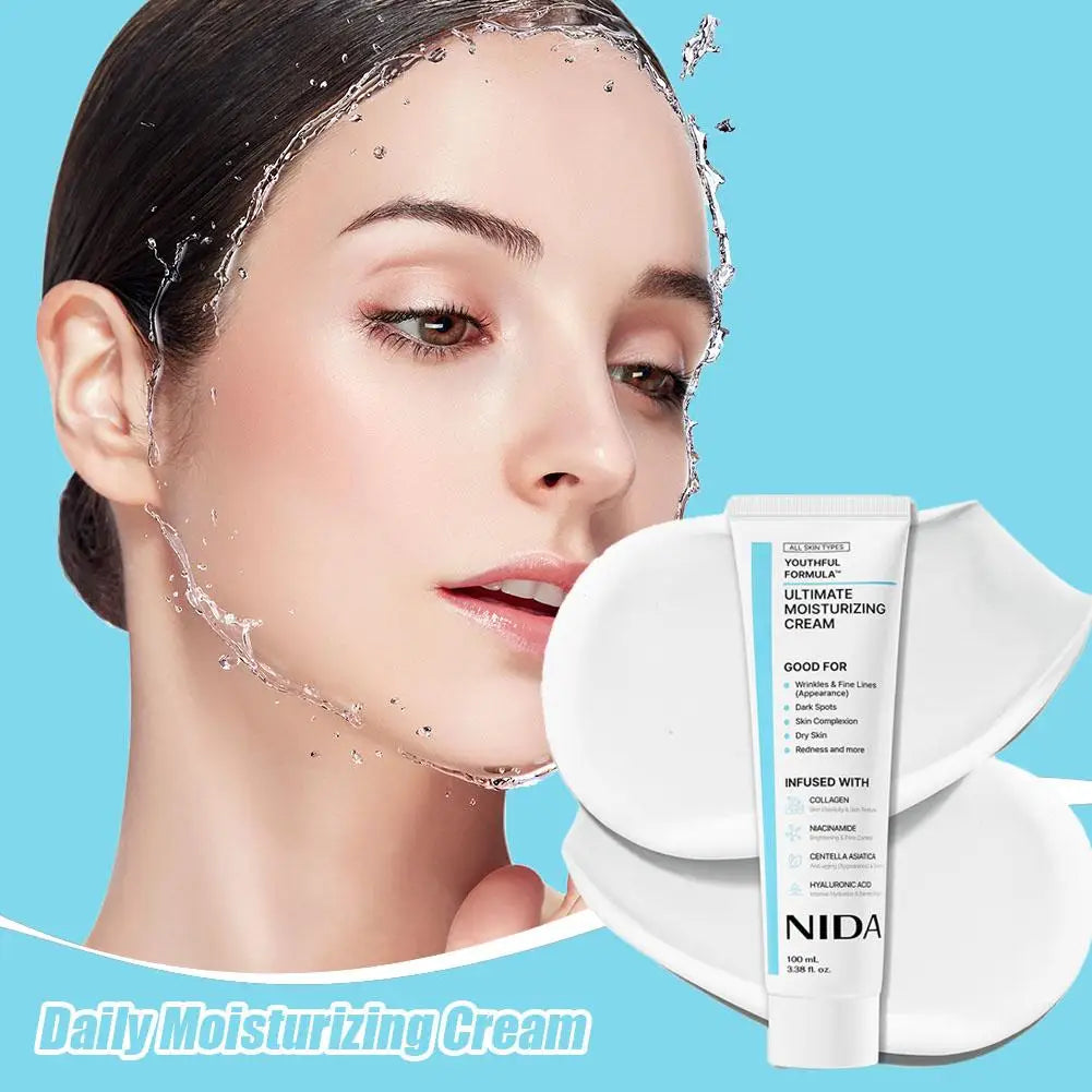 NIDA Multi-Action Rejuvenating Face Cream 100ml | Deep Moisture & Skin Repair for All Skin Types