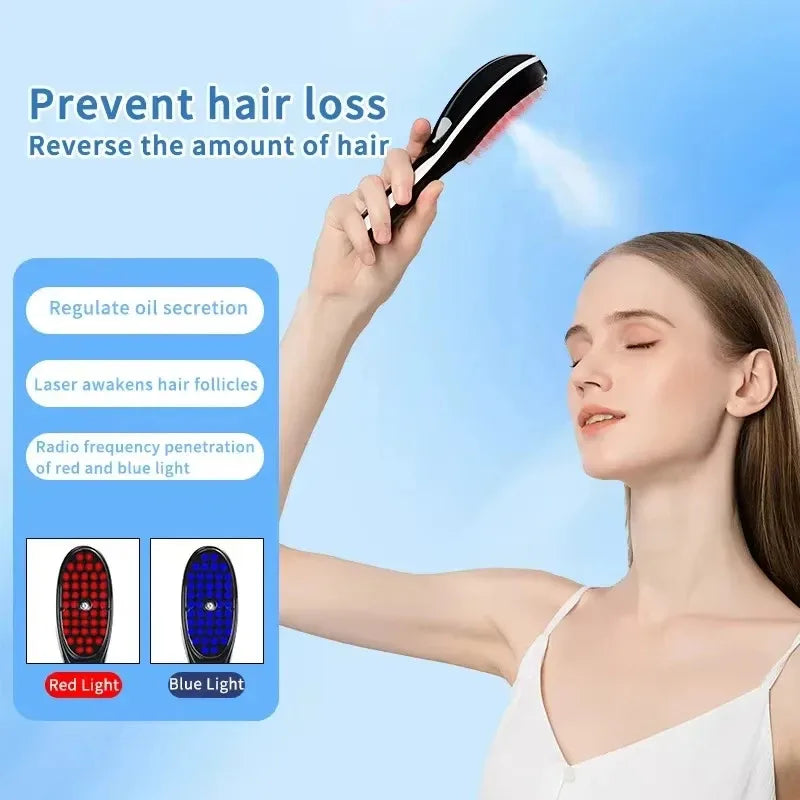 Scalp Therapy Massage Comb | Light Therapy, Hair Growth & Stress Relief – For All Hair Types