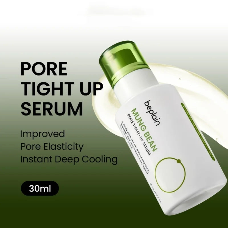 Korean Mung Bean Skincare Set — Pore Serum, Cleansing Foam, Clay Mask & Makeup Remover