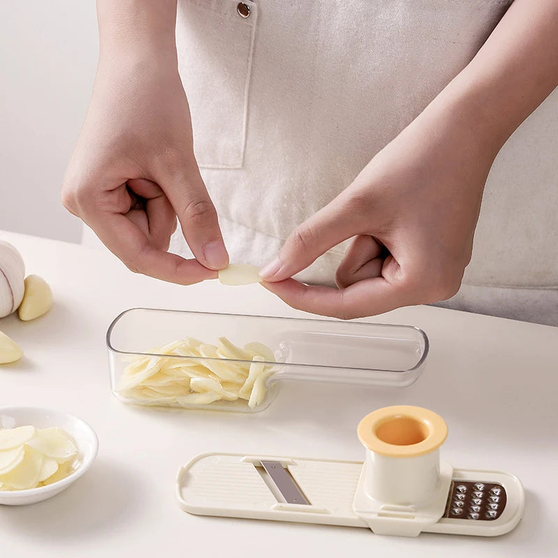 3-in-1 Vegetable Cutter | Slice, Dice & Grate with Stainless Steel Blades – Fast & Easy Kitchen Tool