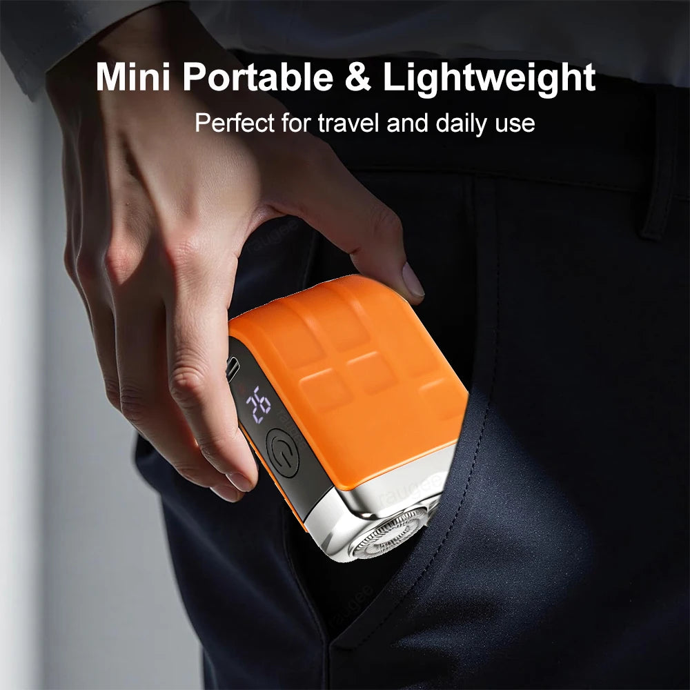Dual-Head Electric Shaver | Fast, Smooth & Portable Grooming – USB Rechargeable