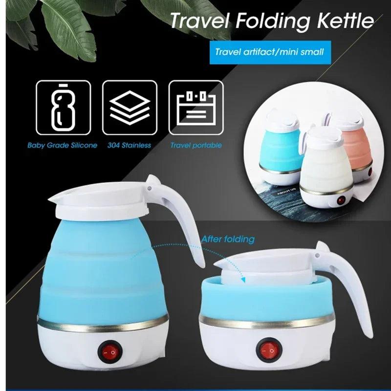 Foldable Electric Travel Kettle | Fast Boiling, Compact & Lightweight – Hot Water Anywhere, Anytime