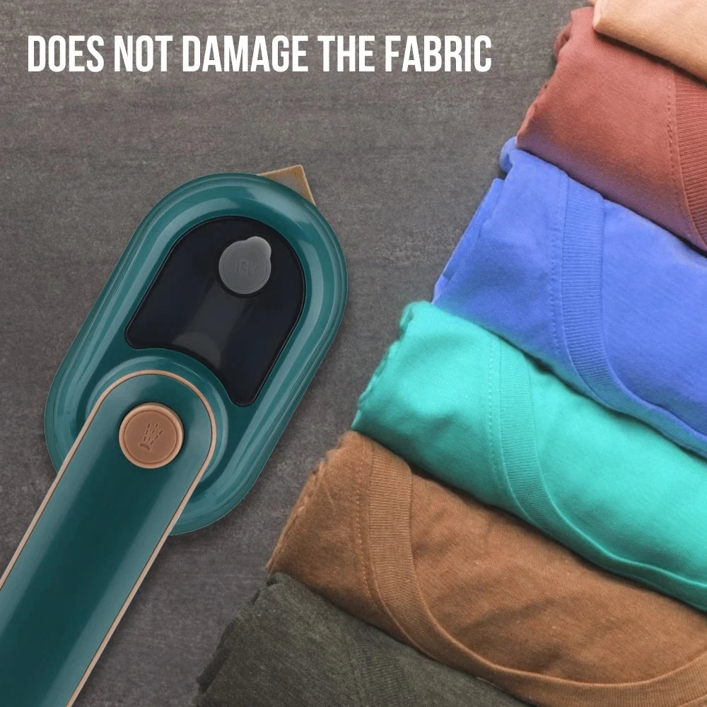 2-in-1 Garment Steamer & Iron | Professional Wrinkle Removal in Seconds – Safe for All Fabrics