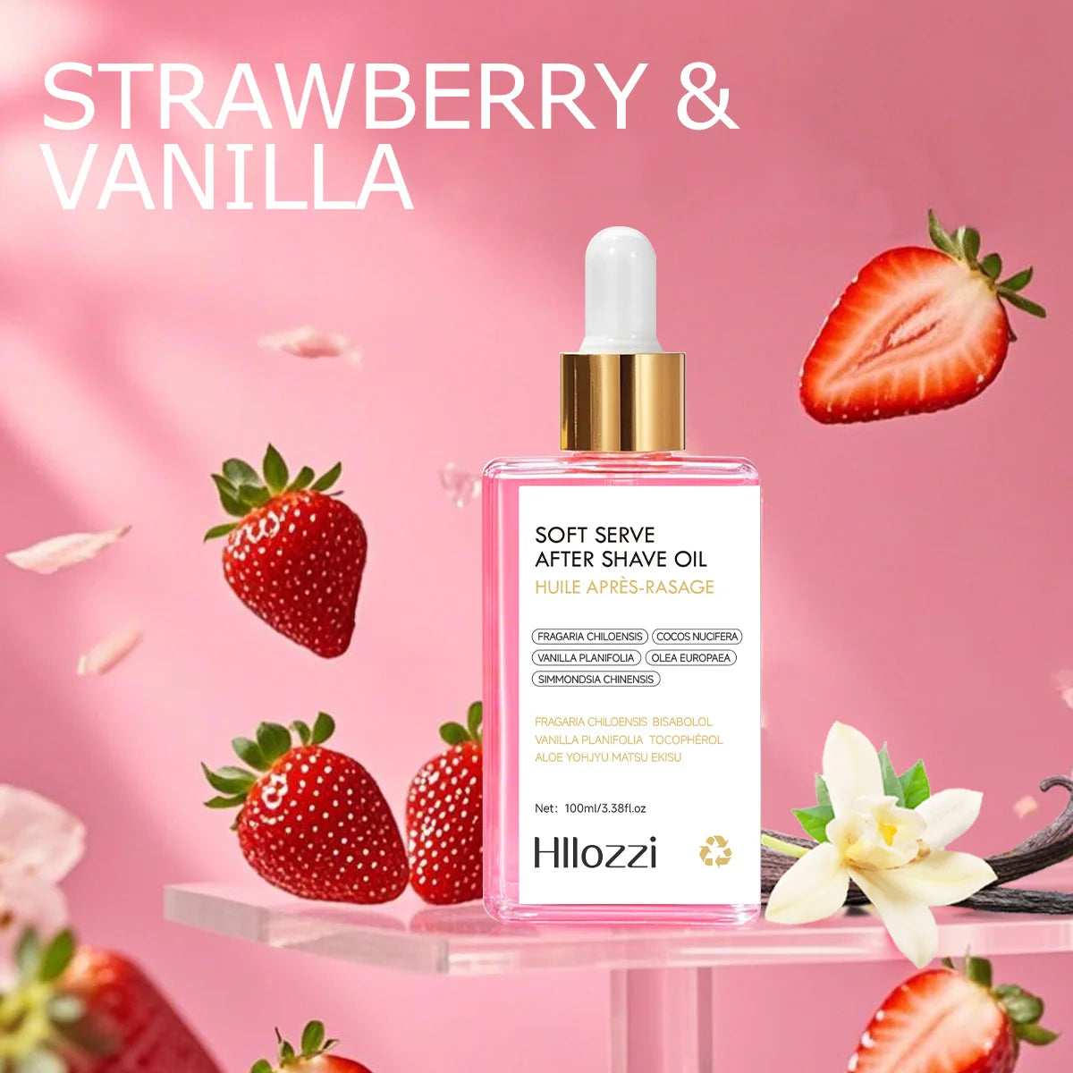 Strawberry After Shave Oil — Deep Hydrating & Nourishing Skin Serum