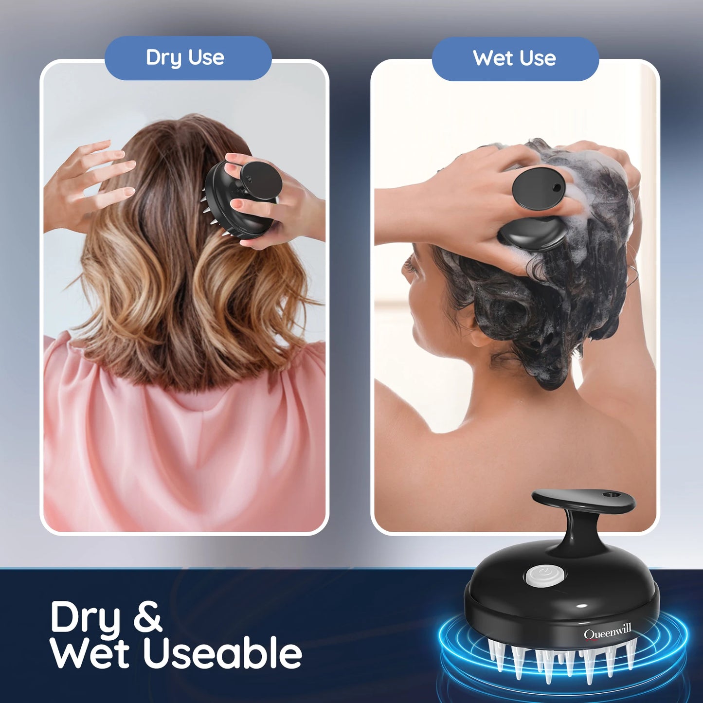 Silicone Scalp Massager | Deep Cleaning, Hair Growth & Stress Relief – Gentle on All Hair Types