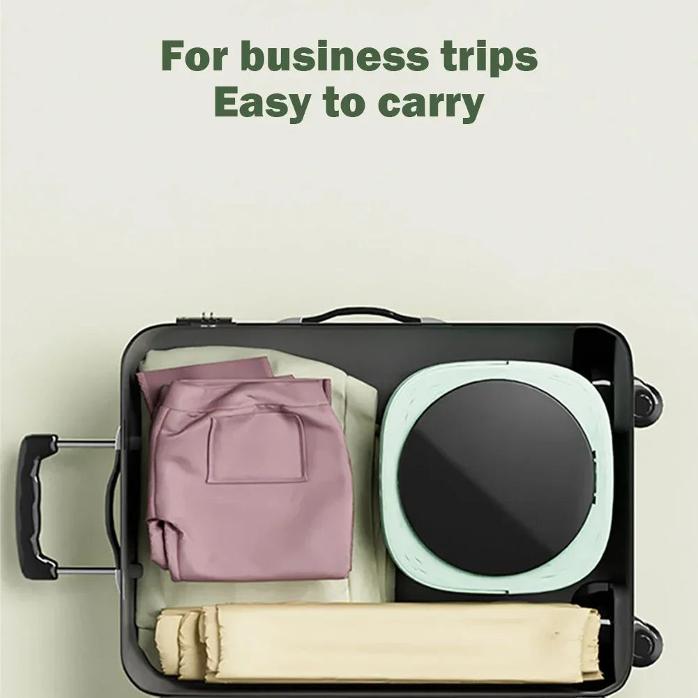 Folding Mini Washing Machine | Compact, Foldable & Powerful – Wash Small Clothes Anywhere Without Hand Washing