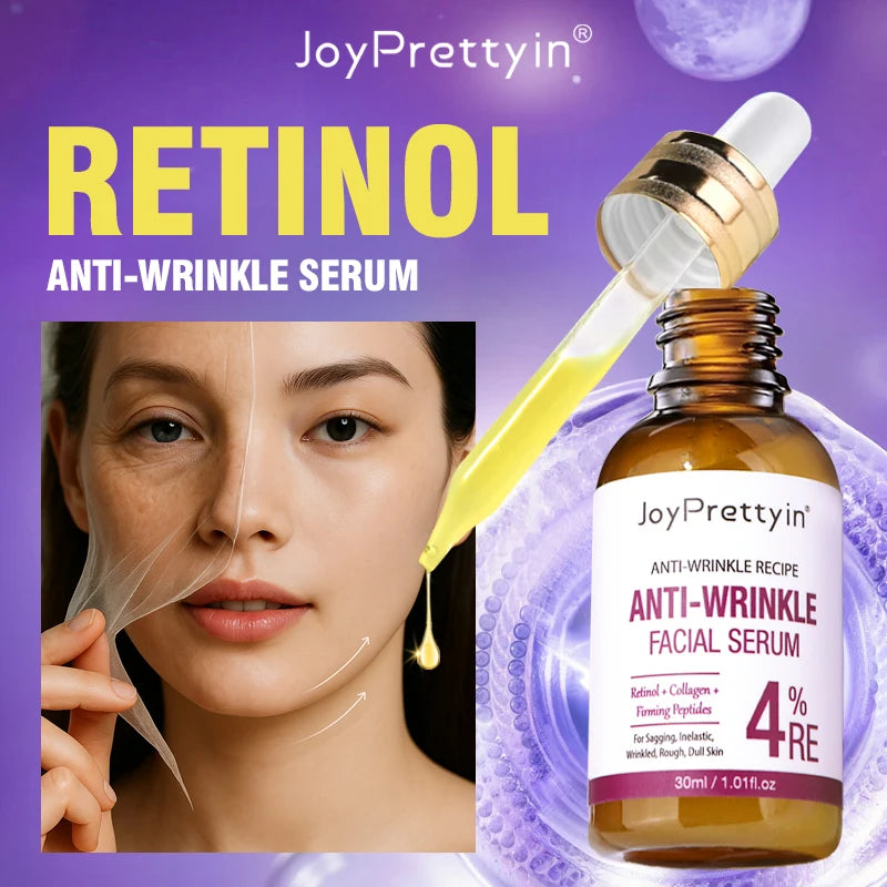 JoyPrettyin Retinol Face Serum | Anti-Wrinkle, Lifting & Brightening with 8D Hyaluronic Acid