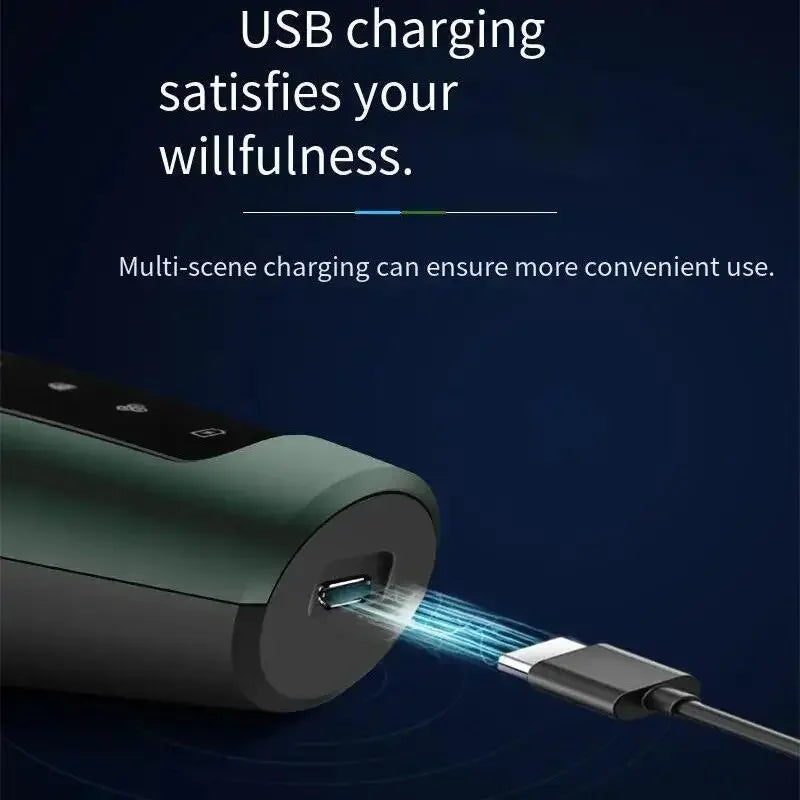 4-in-1 Electric Shaver | Waterproof, USB Rechargeable & Cordless – Beard, Hair & Body Grooming