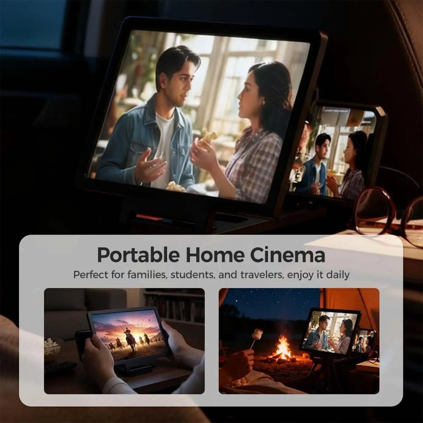 View Plus Screen Booster | 3-4x Phone Screen Magnifier for Eye-Comfort Viewing — No Power Needed