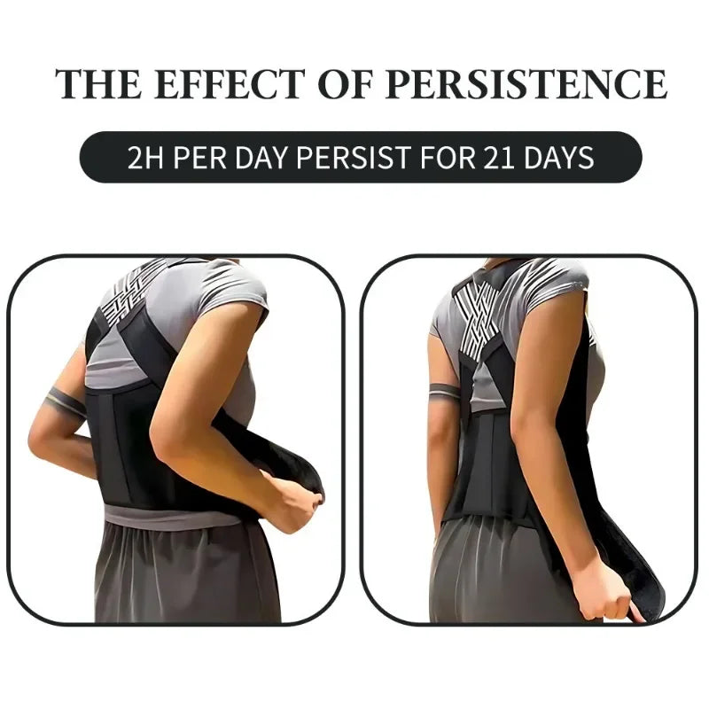 Posture Corrector Brace | Adjustable Back & Shoulder Support – Sizes S–XXL, Discreet All-Day Wear
